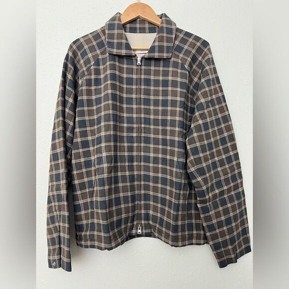 AYR The Club Cafe Linen Blend Lined Classic Luxury Jacket Size L - Picture 2 of 11